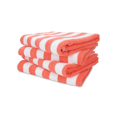 Towels 30 X 70 - Coral , 4PK